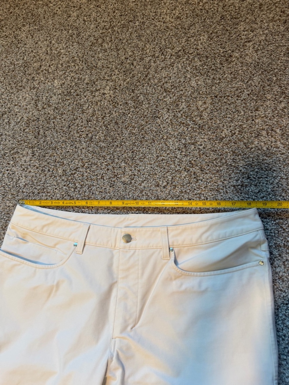 lululemon athletica Slim ABC Pant - White Opal (Cream) - Picture 10 of 11